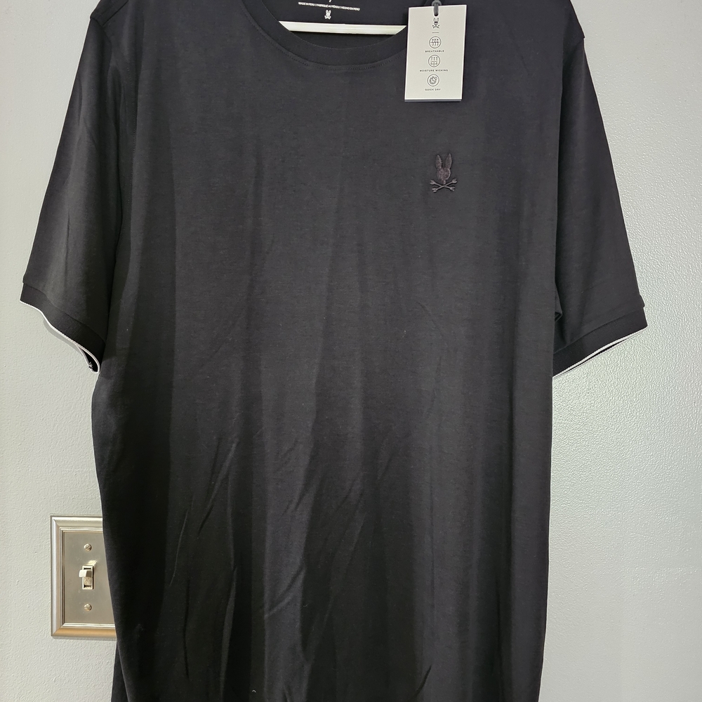 Psycho Bunny Charcoal Short Sleeve Tee